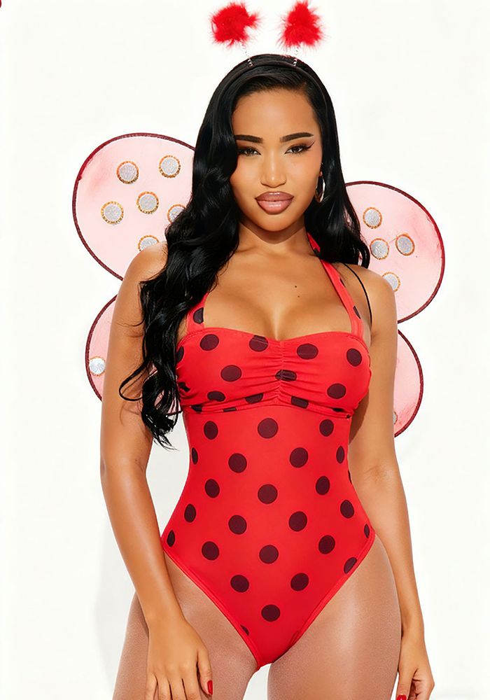 Body de cosplay imprimé Femme Abeille et Coccinelle