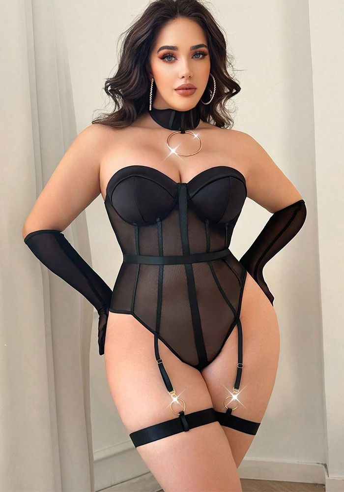 Body de Nuit Femme Grande Taille Lingerie Sexy