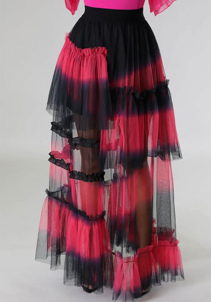 Jupe en Maille Taille Haute Femme