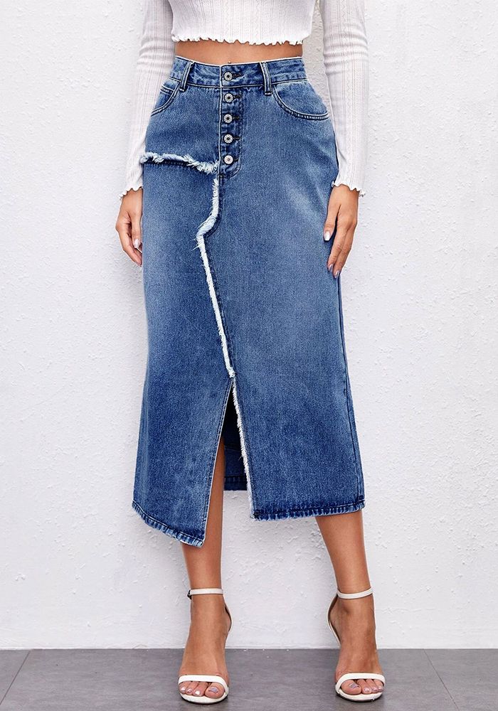 Shorts en denim irréguliers slim à la mode pour femmes