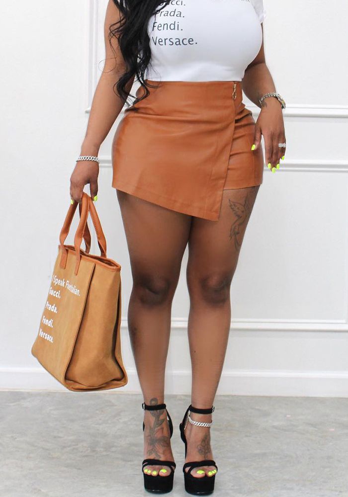 Shorts en cuir élastique pu à la mode pour l'été