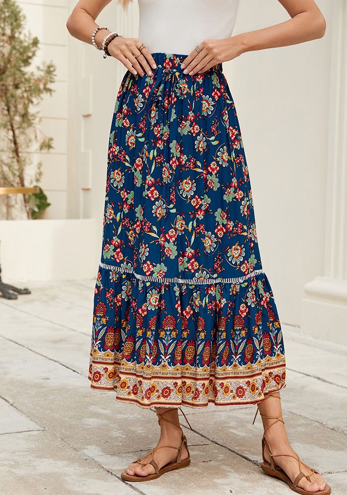 Jupe de Plage Bohemian Imprimée pour Femmes