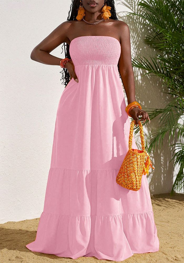 Robe Plissée Sans Manches Élégante d'Été pour Femmes