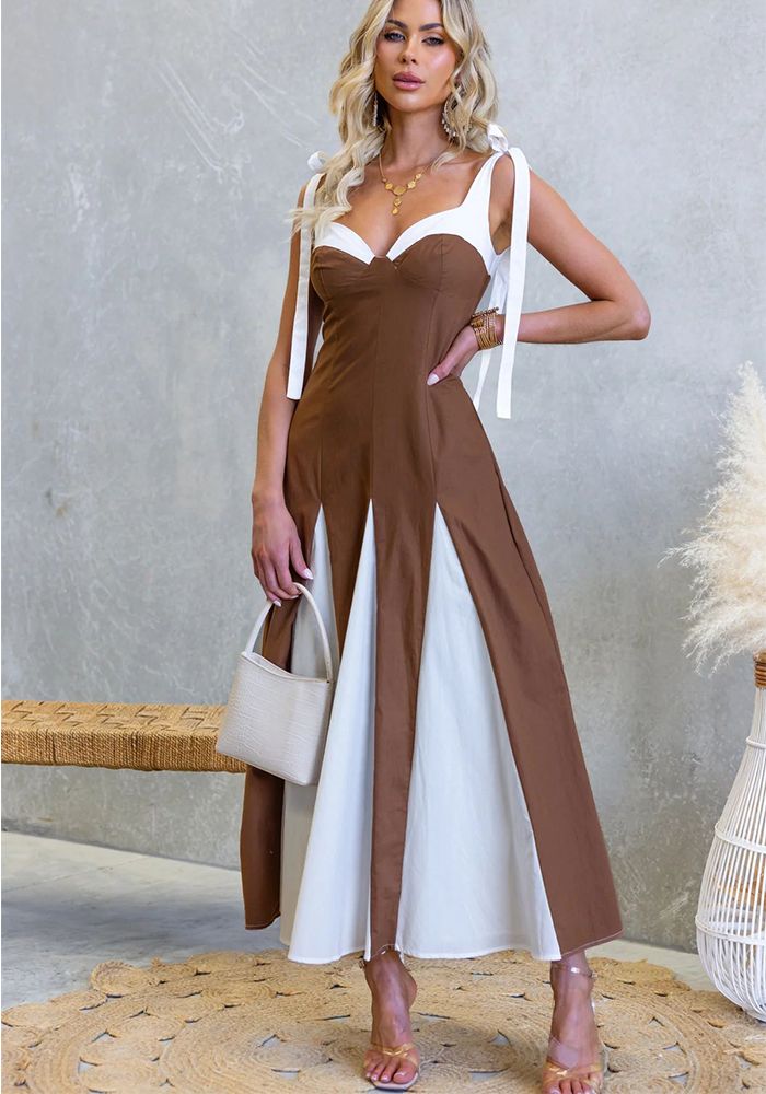 Robe Bohémienne Imprimée Femme Printemps Été