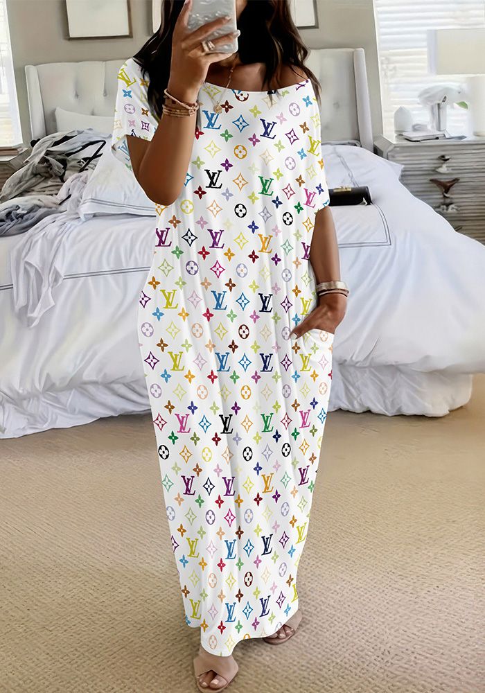 Robe à manches courtes pour femmes