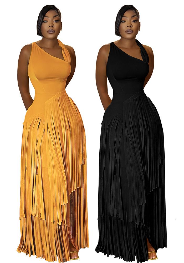 Robe Élégante à Franges pour Femmes