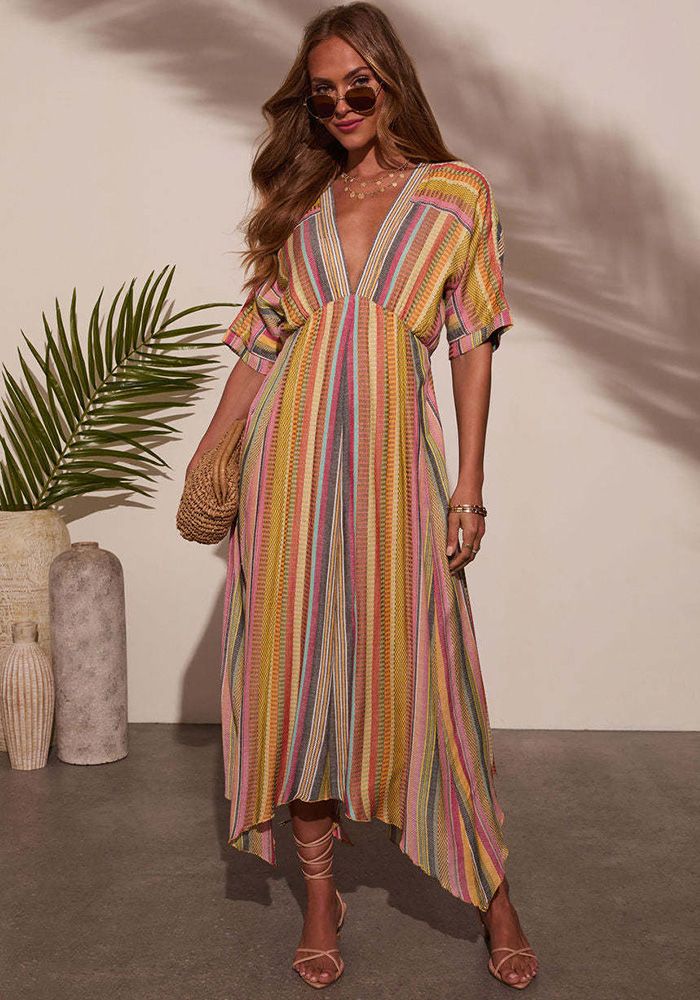 Robe Maxi Femmes Vacances Plage