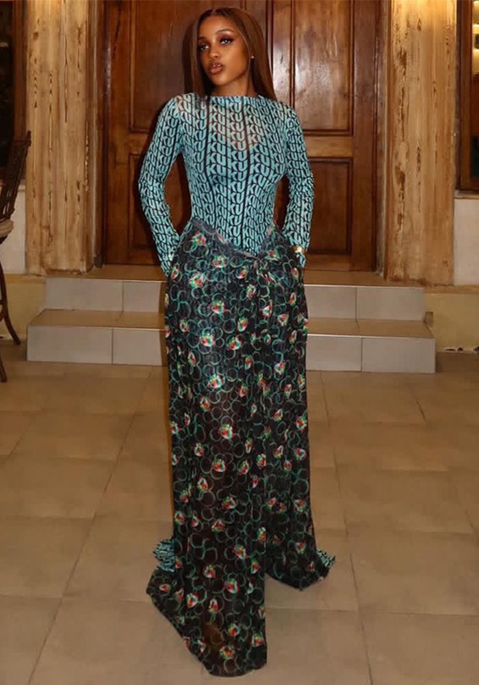 Robe Bodycon à Manches Longues et Col Rond pour Femmes