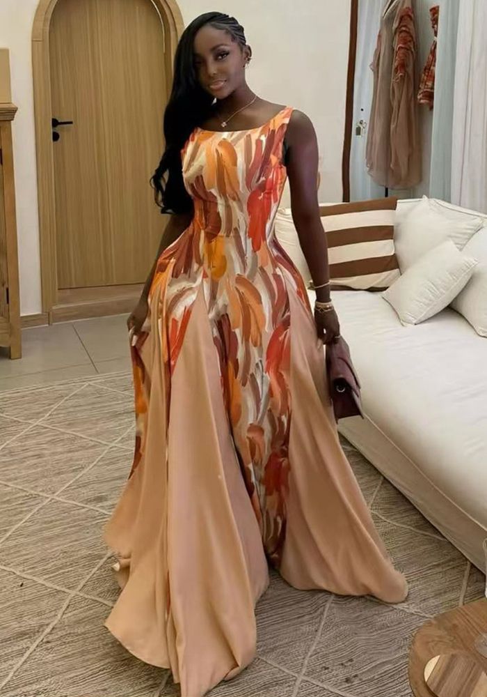 Robe Maxi Sans Manches Femme
