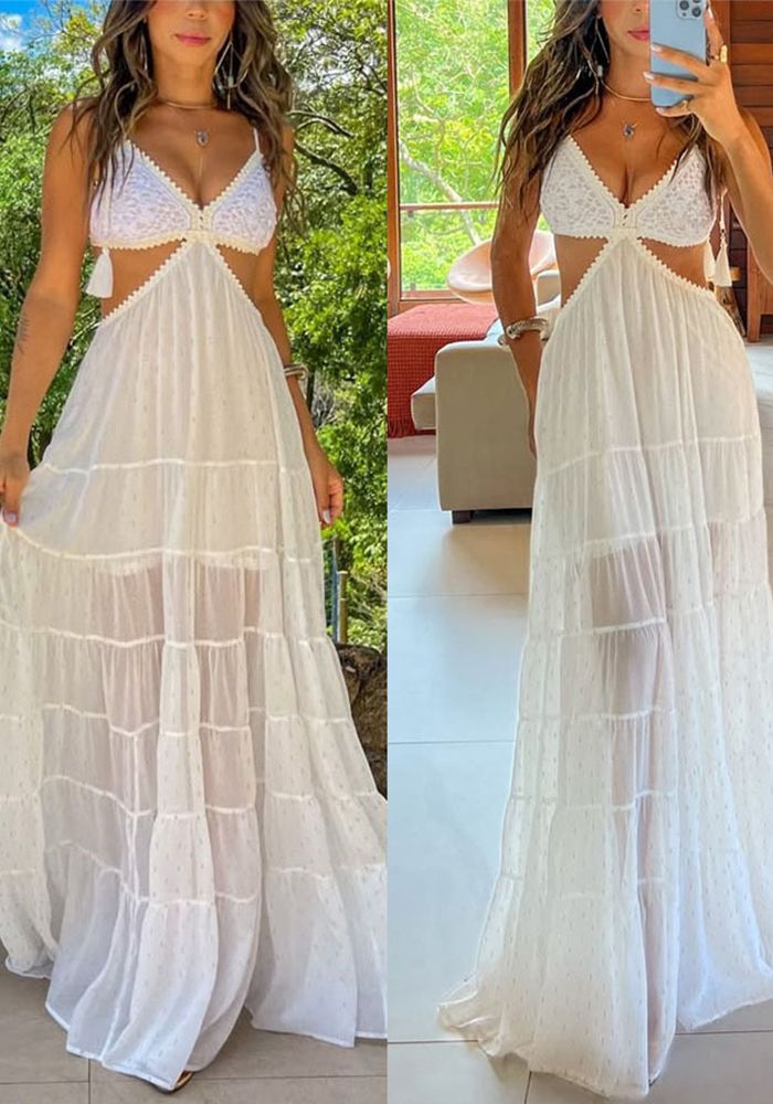 Robe Maxi Décontractée Loose Femme Printemps Été