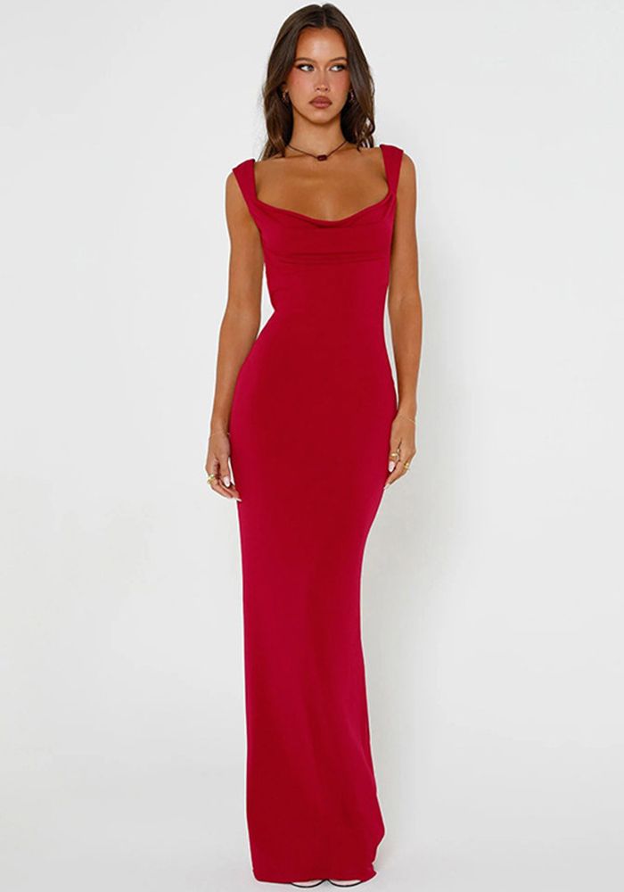 Robe Bodycon Femme d'Hiver Solide Sans Dos avec Nœud