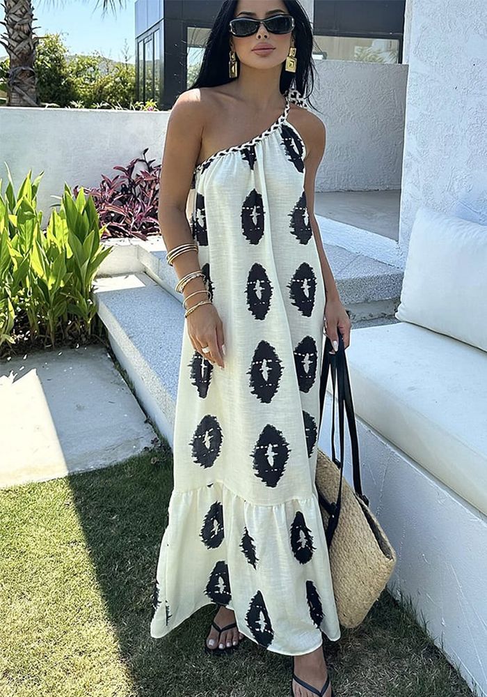 Robe de Plage à Une Sangle d'Été