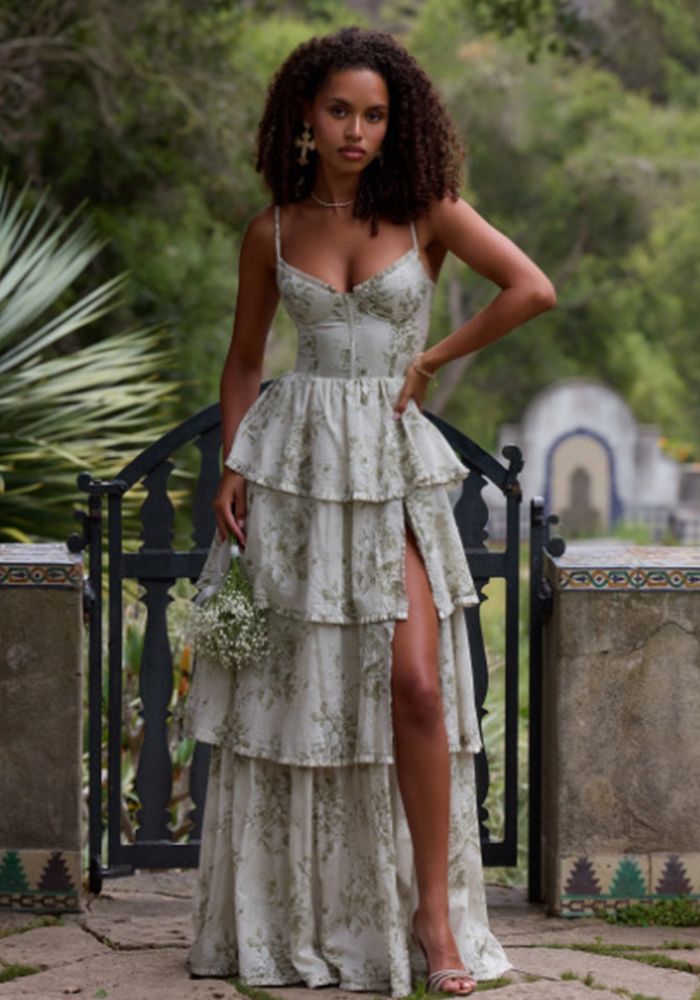 Robe Imprimée à Bretelles Élégante pour Femmes Printemps Été