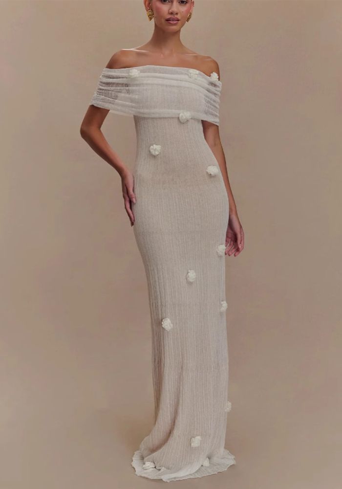 Robe sans bretelles à fleurs pour femmes en vacances
