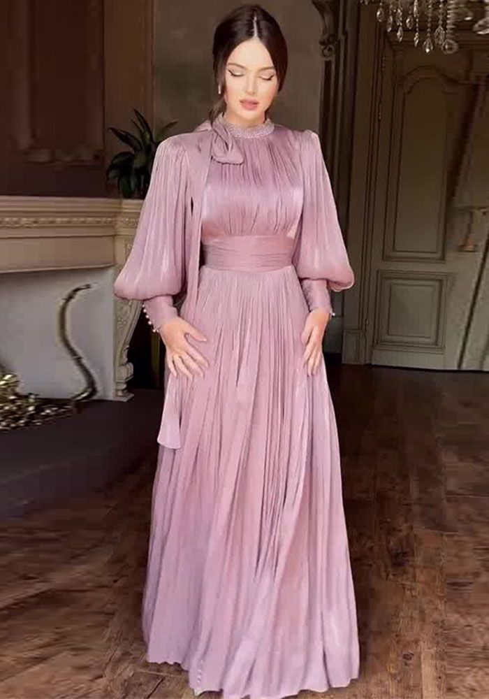 Robe Longue à Manches Longues pour Femmes