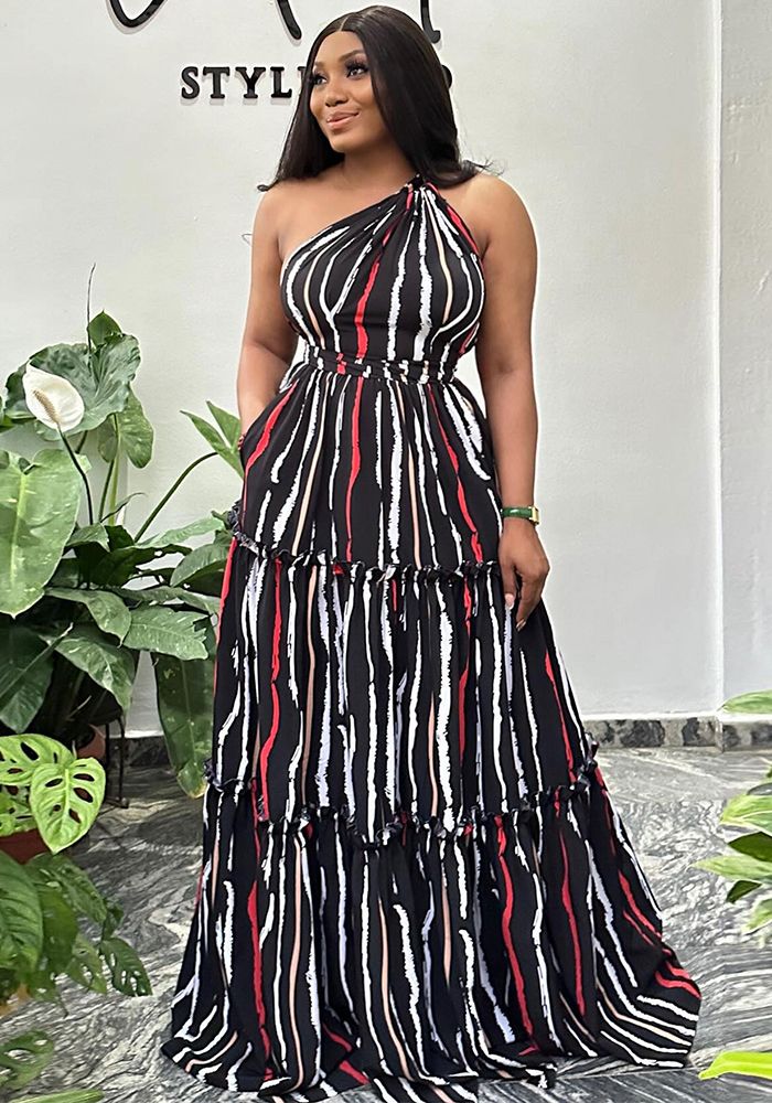 Robe dos nu à lacets sexy imprimé pour femmes