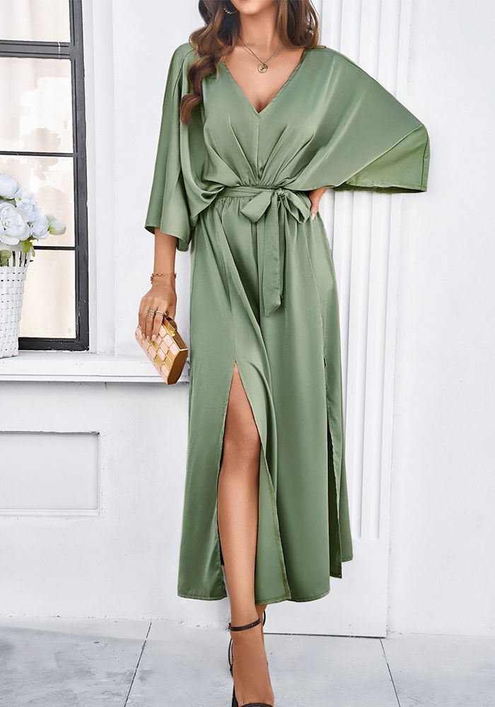 Robe Loose Élégante V-Neck Chic Printemps/Été pour Femme