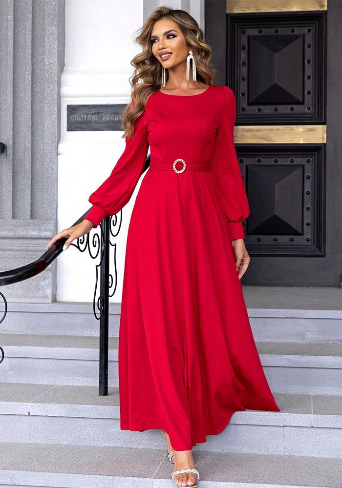 Robe Femme Unie à Lacets