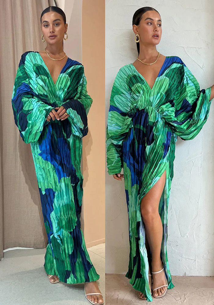 Robe Plissée Décontractée Lâche Printemps Été Pour Femmes