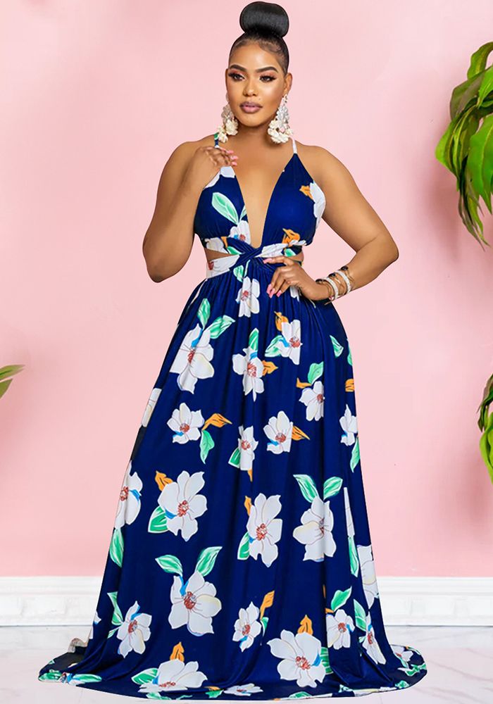 Robe d'été pour femmes avec imprimé floral