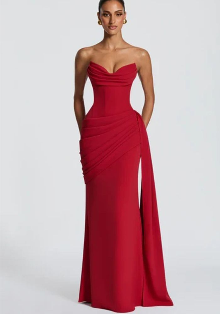 Robe Maxi Sans Manches pour Femmes pour Mariages et Événements Nocturnes