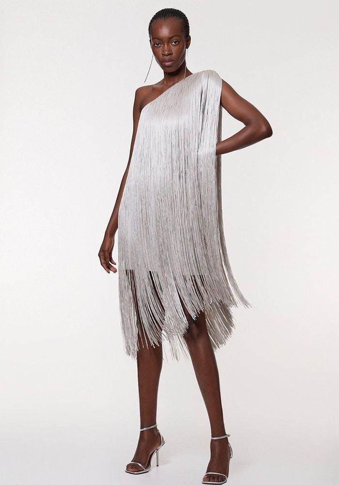 Robe de fête à franges pour femmes