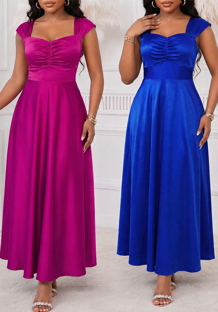 Robe Bodycon Slim Taille Unie pour Femmes