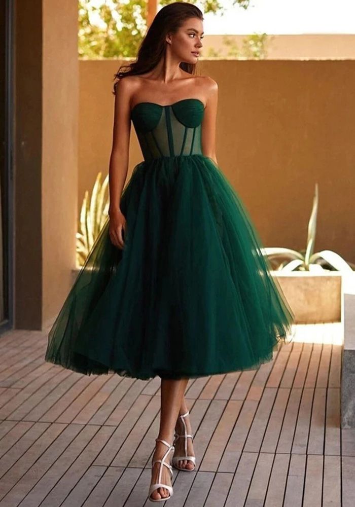 Robe de soirée élégante sans bretelles grande taille pour femmes (Le temps de traitement nécessite 3-6 jours)