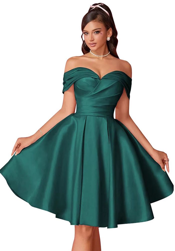 Robe de soirée formelle pour femmes à épaules dénudées (Délai de traitement de 3 à 6 jours)