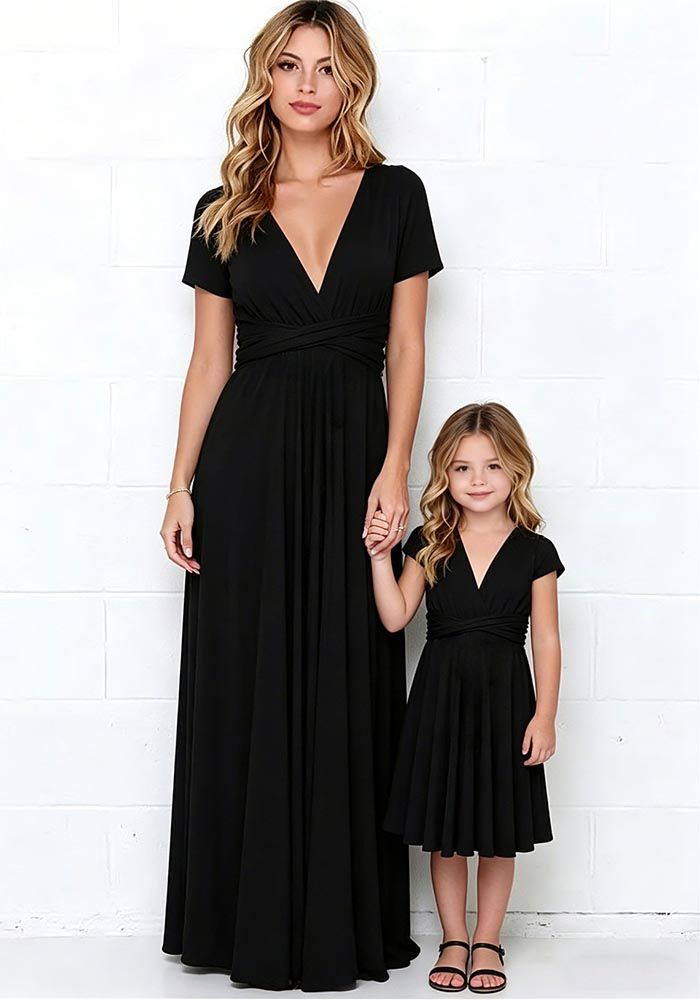 Robe sans manches pour femmes et filles - Vêtements de famille