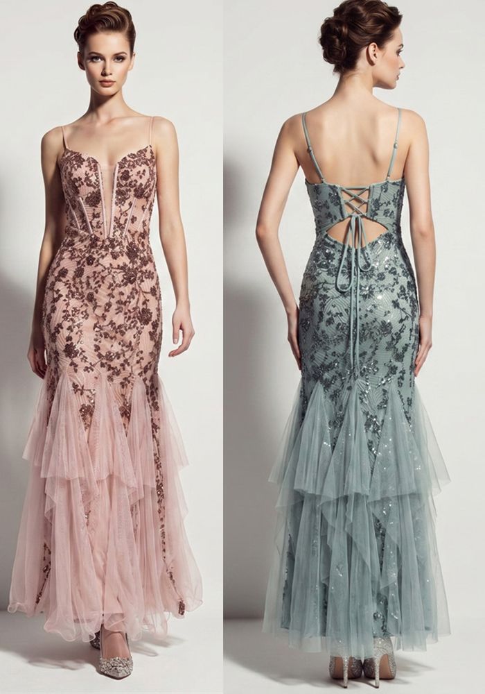 Robe de Soirée Sirène Formelle pour Femmes