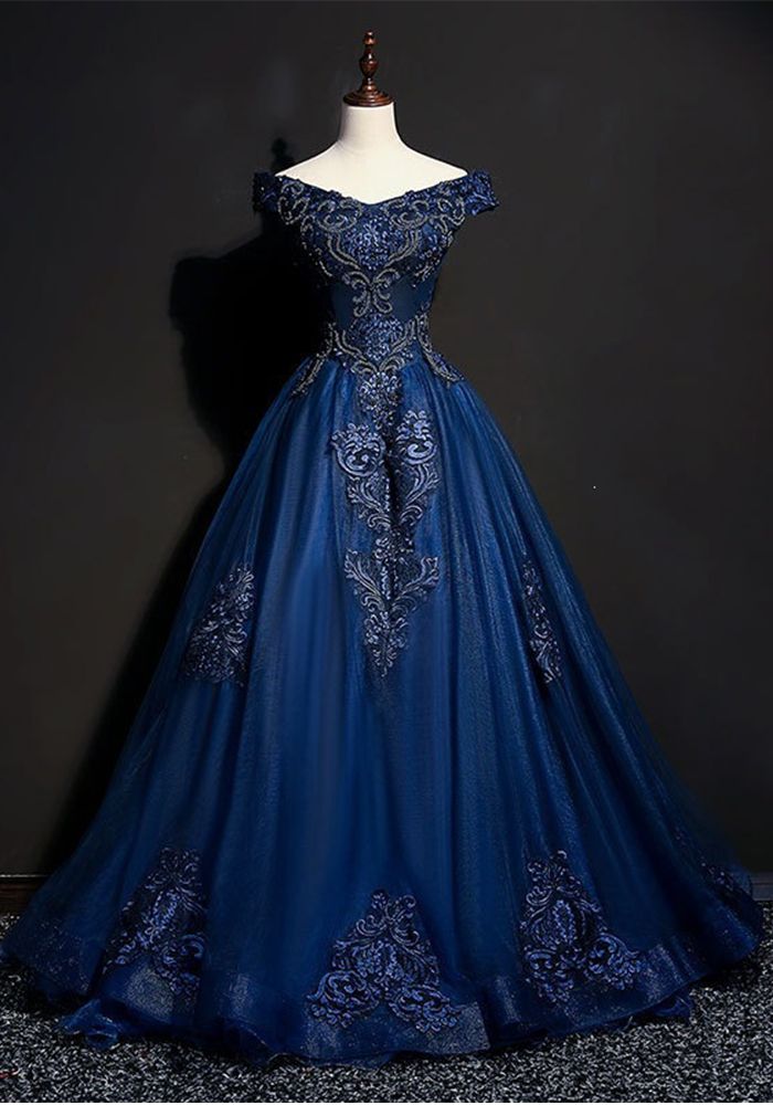 Robe Bouffante Femme Off Shoulder (Délai de traitement de 3 à 6 jours)