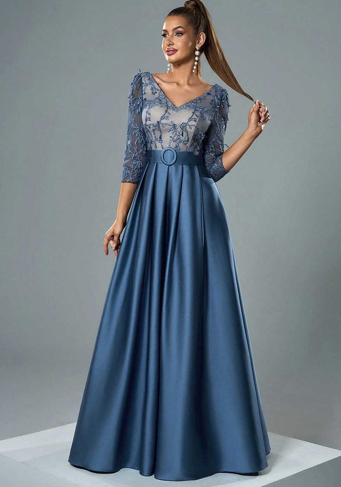 Robe de Soirée en Dentelle Formelle pour Femme