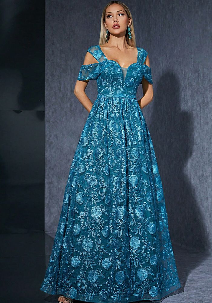 Robe de Soirée Formelle Brodée pour Femme