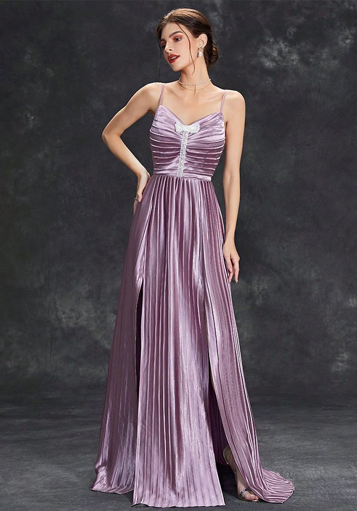 Robe de soirée longue à sequins avec bretelles chic pour femmes (Délai de traitement de 3 à 6 jours)