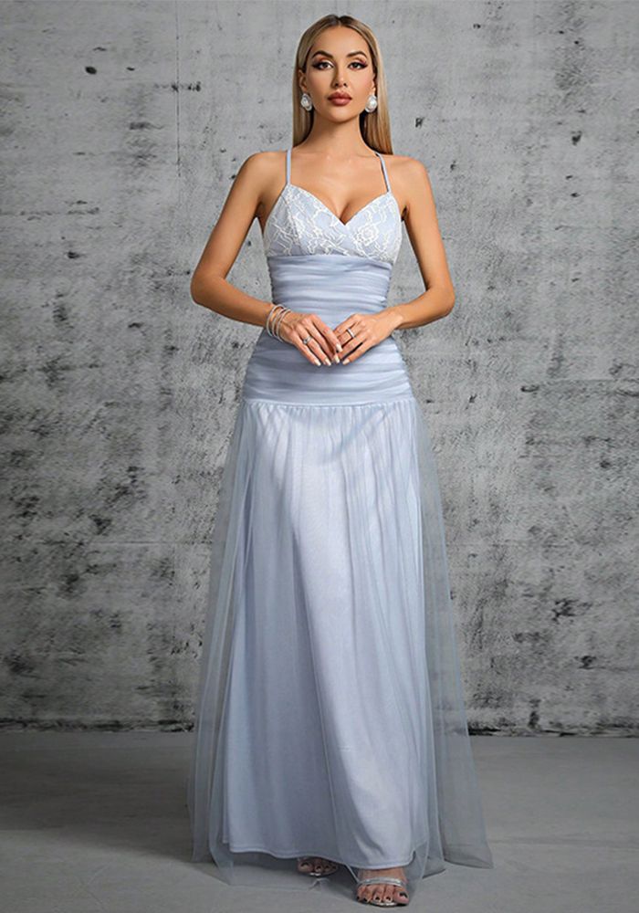 Robe Maxi de Soirée Chic en Maille pour Femmes