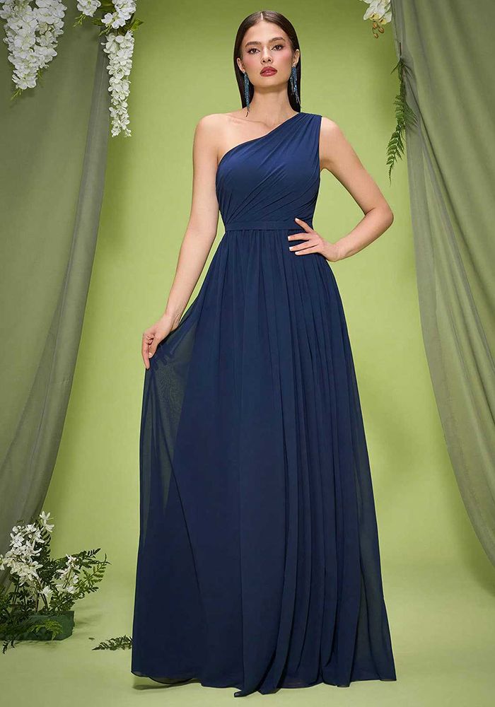 Robe de Soirée Élégante à Une Épaule pour Femmes