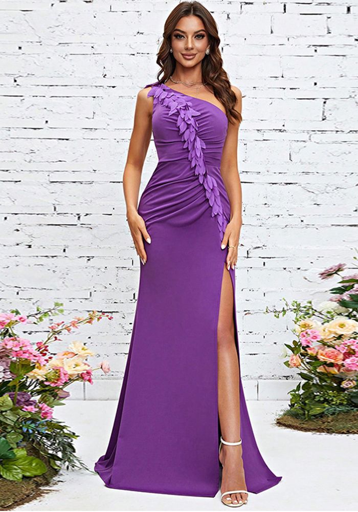 Robe de fête pour femme à une épaule