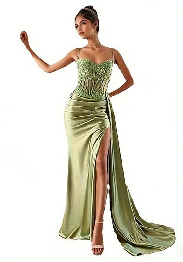 Robe de Soirée de Luxe Structurée à Os pour Femmes