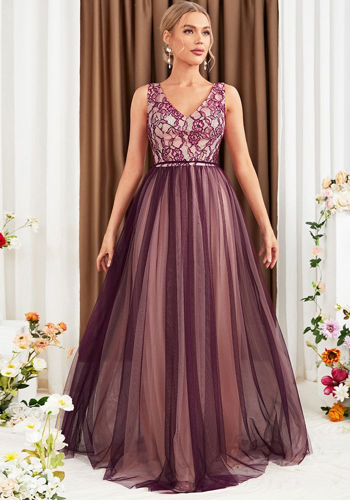 Robe Longue à Col V Double Maille pour Femmes d'Hiver pour Dîner & Soirée Formelle
