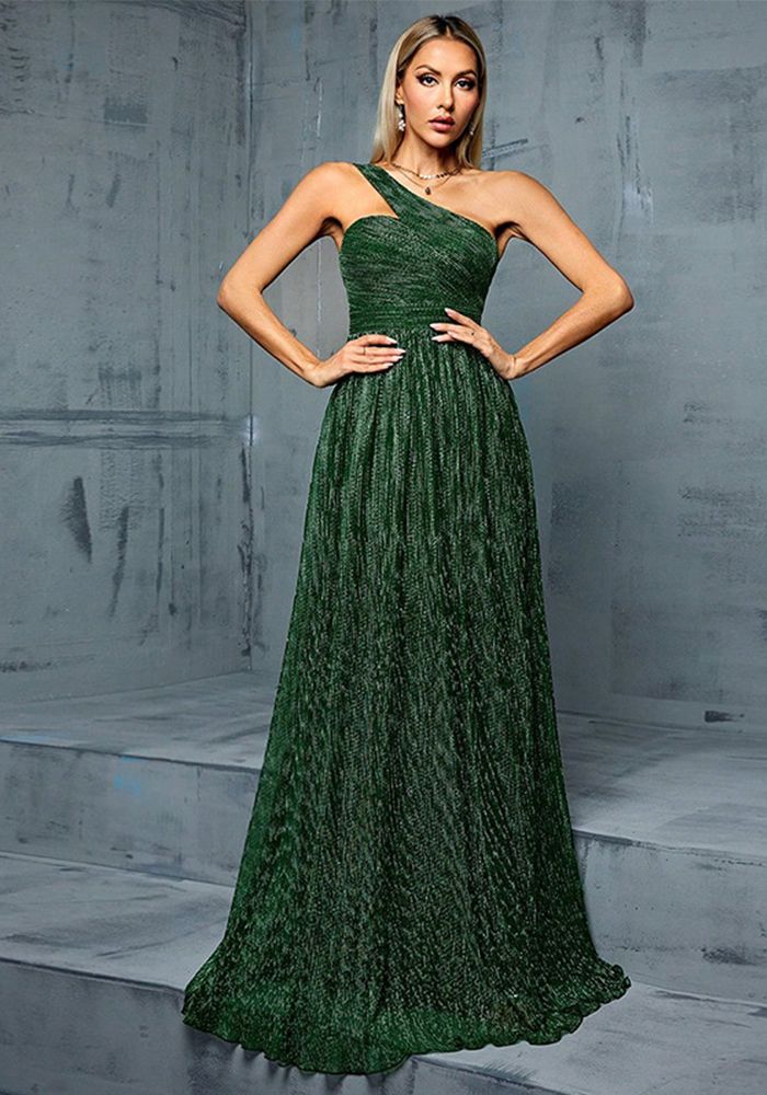 Robe de Soirée Femme À Une Épaule