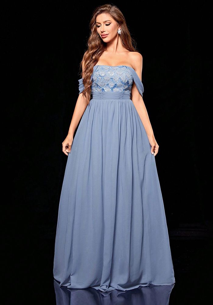 Robe de Soirée Sans Épaules pour Femmes