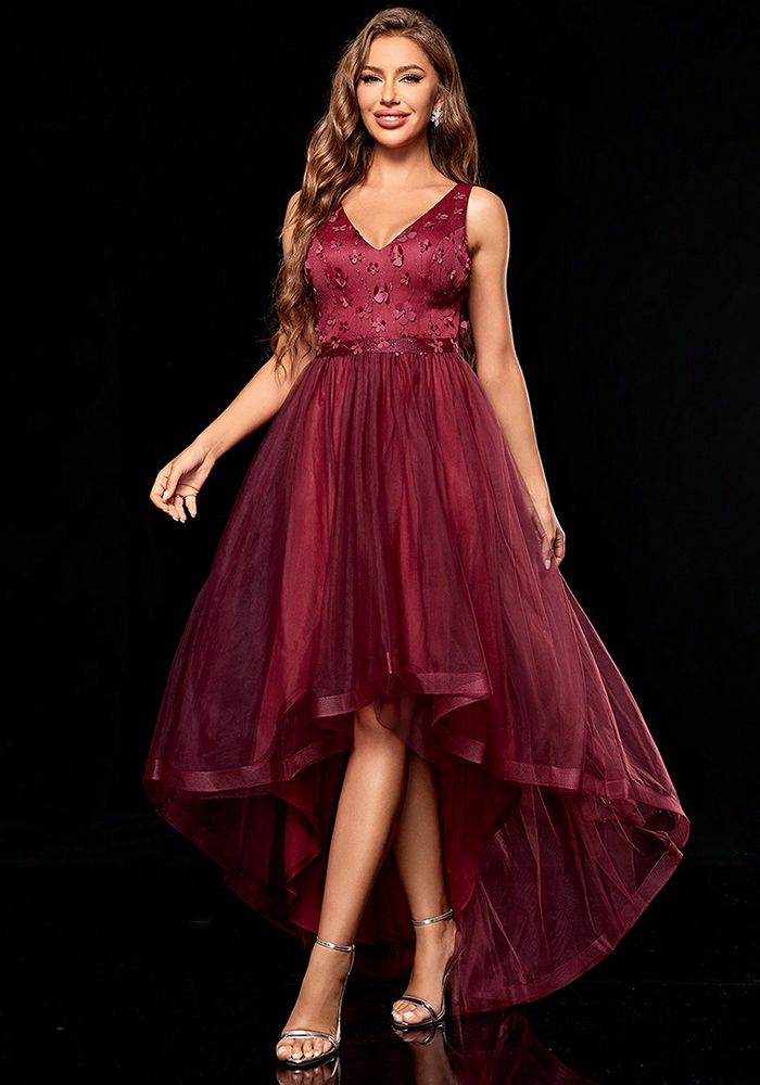 Robe de Soirée Prom V-Cou pour Femmes