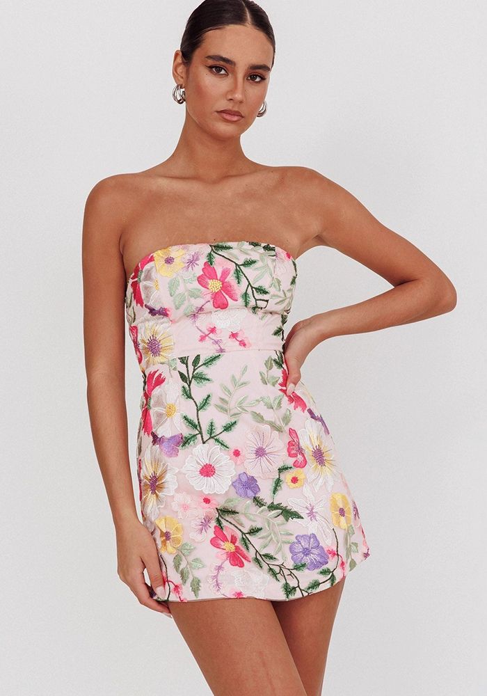 Robe à Bretelles Fleurie Sans Manches pour Femmes