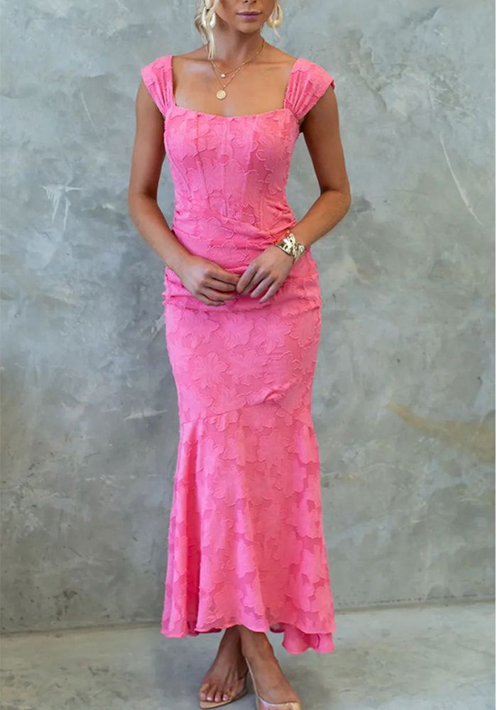 Robe Femme Sans Manches Off-Shoulder Unie