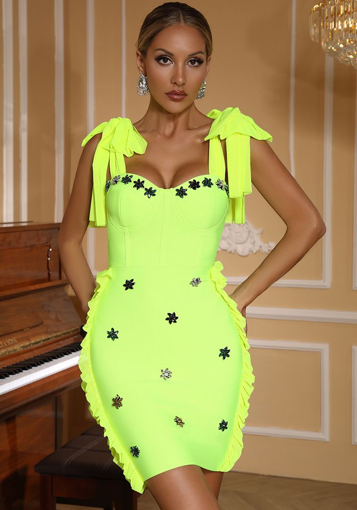 Robe de Soirée Formelle pour Femmes Sans Bretelles avec Col en Forme de Cœur, Sequins, Taille Papillon et Feuille de Lotus