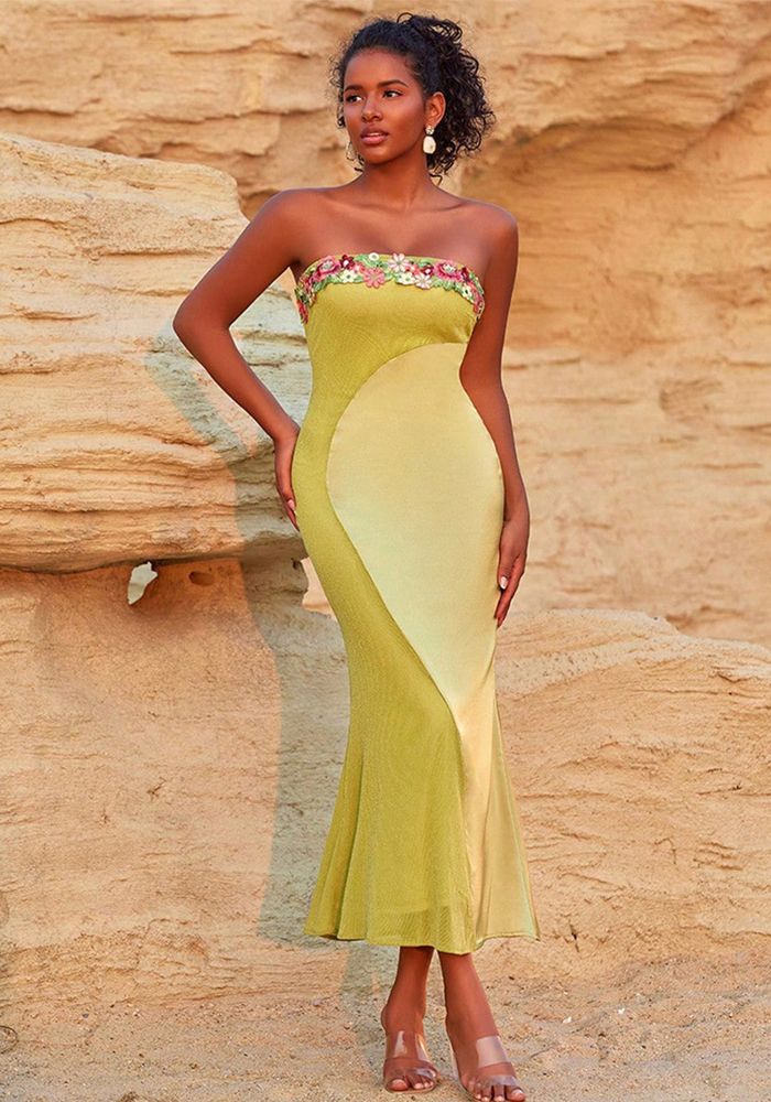 Robe Sans Manches à Fleurs Tendance pour Femmes pour les Vacances Françaises