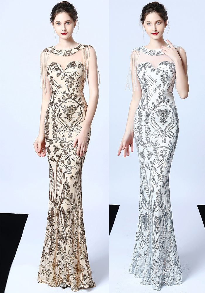 Robe de Mariée Sans Manches en Queue de Poisson