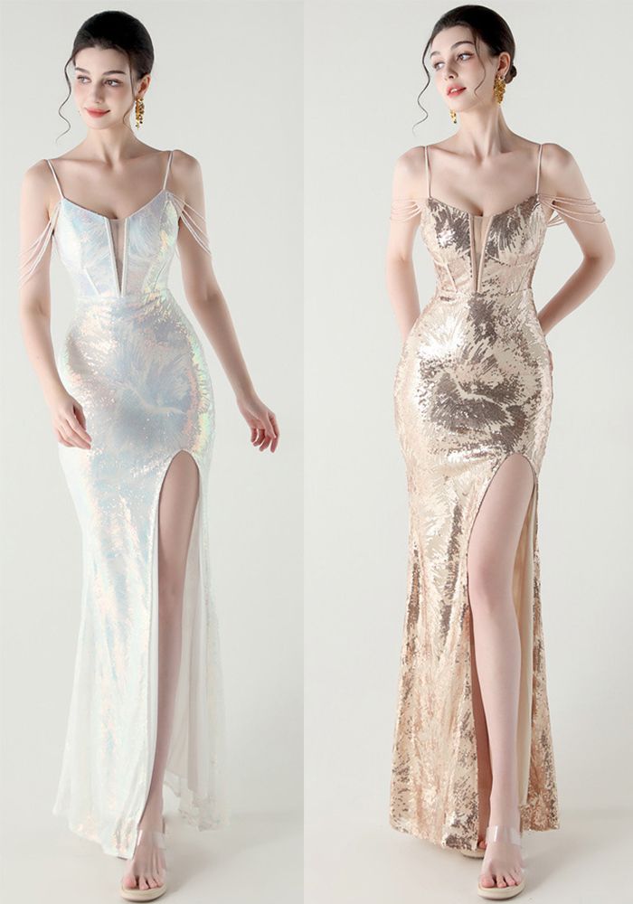 Robe de soirée à dos nu en dentelle pour femmes, robe de soirée formelle