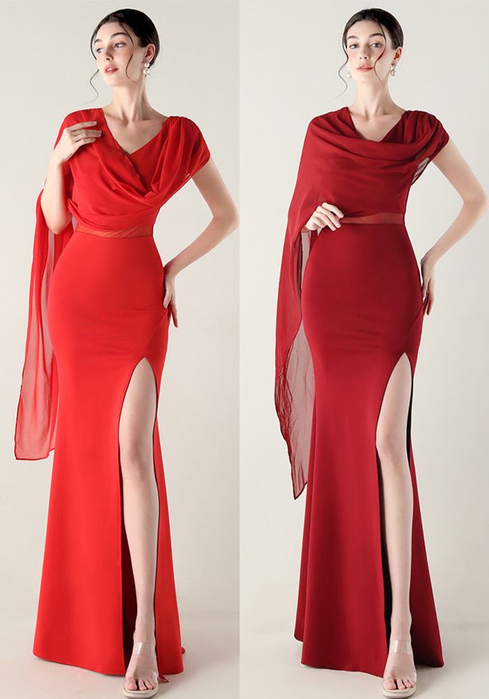 Robe de Soirée à Épaule Dénudée en Tulle avec Perles et Broderie